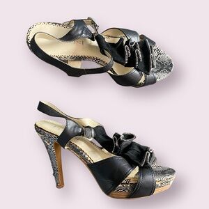 y2k Snakeskin Heels